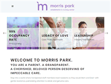 Tablet Screenshot of morrisparkrehab.com